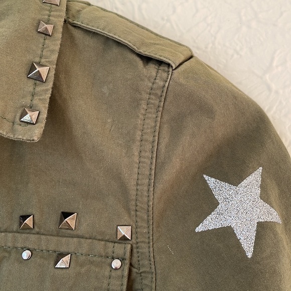 Hudson shimmer star studded green jacket - Picture 7 of 7